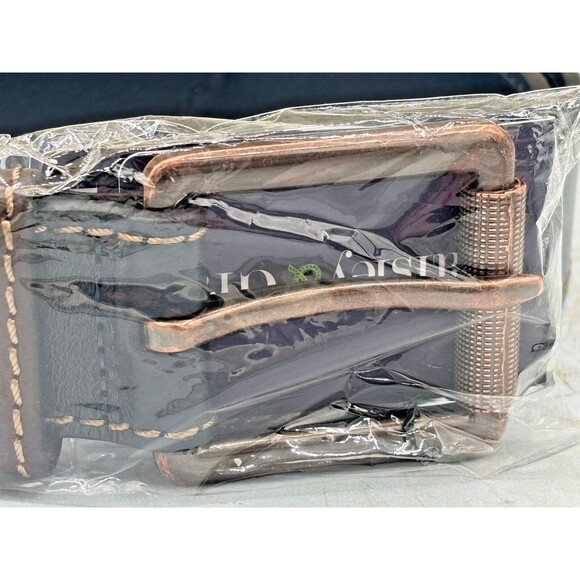 Paisley & Gray Genuine Leather Belt Navy Mens Size 34 5BT7511M Smooth New W/Tags - Picture 7 of 9